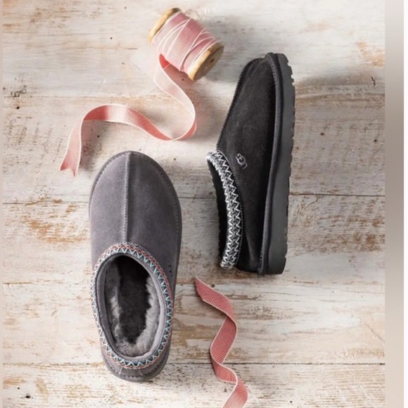 UGG Shoes - UGG Women's Tasman Slipper in Dark Grey Suede